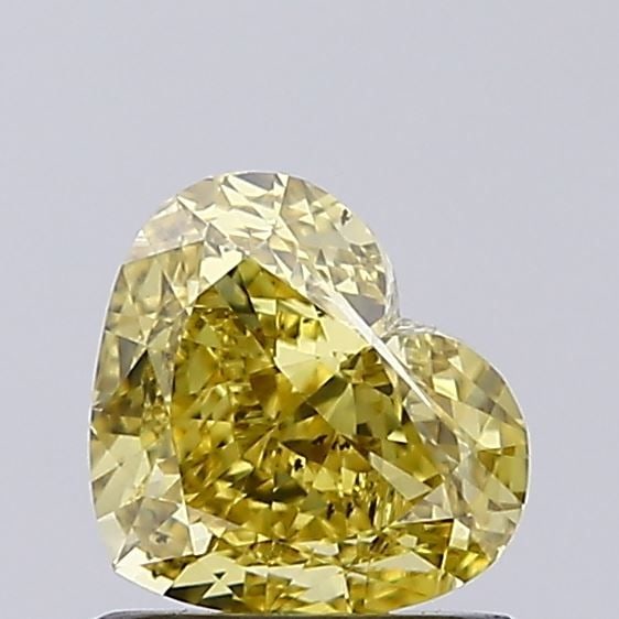 Loose Diamond - HEART 1.07ct Fancy Intense Yellow VS1: Loose Diamond - HEART 1.07ct Fancy Intense Yellow VS1 Source: This is a real non-mined Diamond that has been grown in a lab Shape: HEART Carats: 1.07 Color: Fancy Intense Yellow Certification: IGI Vid