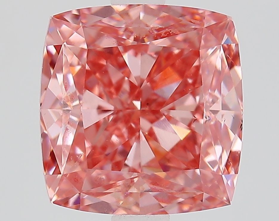 Loose Diamond - CUSHION MODIFIED 3.22ct Fancy Vivid Pink VS1: Loose Diamond - CUSHION MODIFIED 3.22ct Fancy Vivid Pink VS1 Source: This is a real non-mined Diamond that has been grown in a lab Shape: CUSHION MODIFIED Carats: 3.22 Color: Fancy Vivid Pink Certific