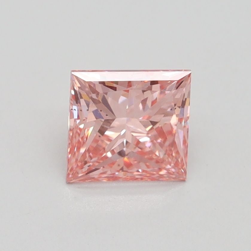Loose Diamond - PRINCESS 0.9ct Fancy Vivid Pink VS2: Loose Diamond - PRINCESS 0.9ct Fancy Vivid Pink VS2 Source: This is a real non-mined Diamond that has been grown in a lab Shape: PRINCESS Carats: 0.9 Color: Fancy Vivid Pink Certification: IGI Video: