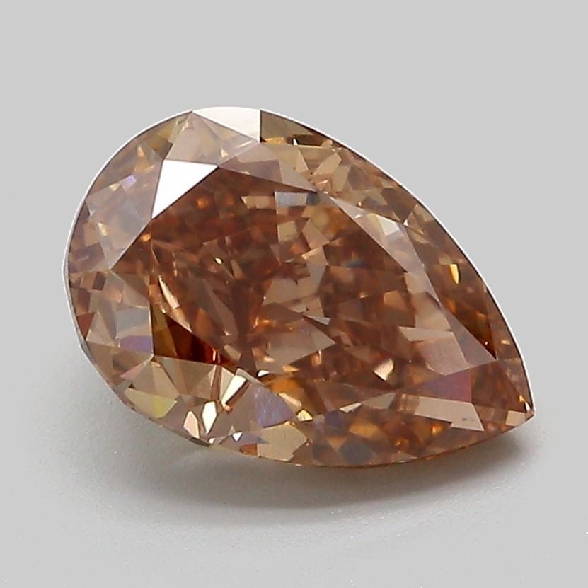 Loose Diamond - PEAR 2.31ct Fancy Brown VVS2: Loose Diamond - PEAR 2.31ct Fancy Brown VVS2 Source: This is a real non-mined Diamond that has been grown in a lab Shape: PEAR Carats: 2.31 Color: Fancy Brown Certification: IGI Video: