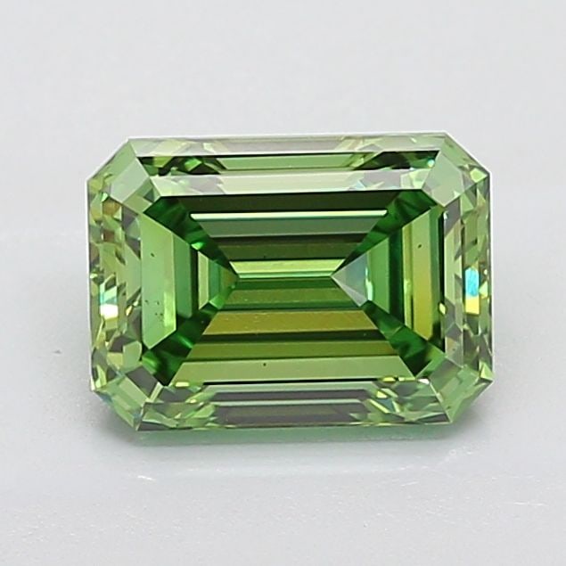 Loose Diamond - EMERALD 3.02ct Fancy Vivid Green VS2: Loose Diamond - EMERALD 3.02ct Fancy Vivid Green VS2 Source: This is a real non-mined Diamond that has been grown in a lab Shape: EMERALD Carats: 3.02 Color: Fancy Vivid Green Certification: IGI Video