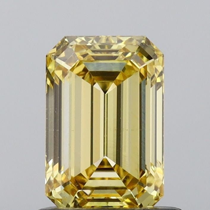 Loose Diamond - EMERALD 1.04ct Fancy Vivid Yellow VS1: Loose Diamond - EMERALD 1.04ct Fancy Vivid Yellow VS1 Source: This is a real non-mined Diamond that has been grown in a lab Shape: EMERALD Carats: 1.04 Color: Fancy Vivid Yellow Certification: NONE Vi