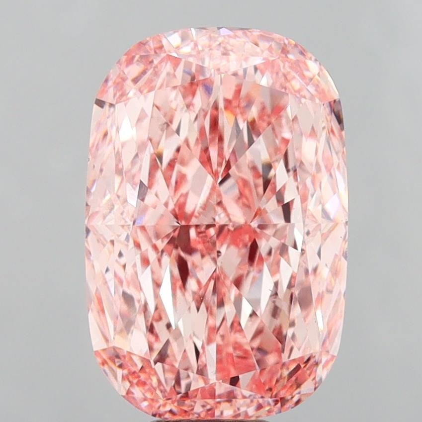 Loose Diamond - CUSHION MODIFIED 10.21ct Fancy Vivid Pink VS2: Loose Diamond - CUSHION MODIFIED 10.21ct Fancy Vivid Pink VS2 Source: This is a real non-mined Diamond that has been grown in a lab Shape: CUSHION MODIFIED Carats: 10.21 Color: Fancy Vivid Pink Certif
