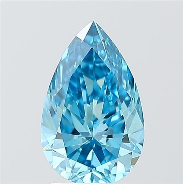 Loose Diamond - PEAR 1.49ct Fancy Vivid Blue VS2: Loose Diamond - PEAR 1.49ct Fancy Vivid Blue VS2 Source: This is a real non-mined Diamond that has been grown in a lab Shape: PEAR Carats: 1.49 Color: Fancy Vivid Blue Certification: IGI Video: