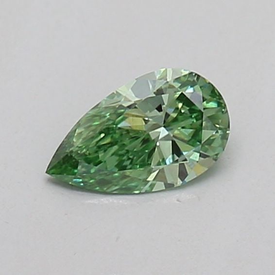Loose Diamond - PEAR 0.16ct Fancy Vivid Green VS1: Loose Diamond - PEAR 0.16ct Fancy Vivid Green VS1 Source: This is a real non-mined Diamond that has been grown in a lab Shape: PEAR Carats: 0.16 Color: Fancy Vivid Green Certification: IGI Video: