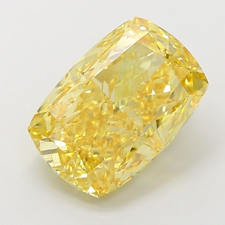 Loose Diamond - CUSHION MODIFIED 4.04ct Fancy Intense Yellow VS1: Loose Diamond - CUSHION MODIFIED 4.04ct Fancy Intense Yellow VS1 Source: This is a real non-mined Diamond that has been grown in a lab Shape: CUSHION MODIFIED Carats: 4.04 Color: Fancy Intense Yellow 