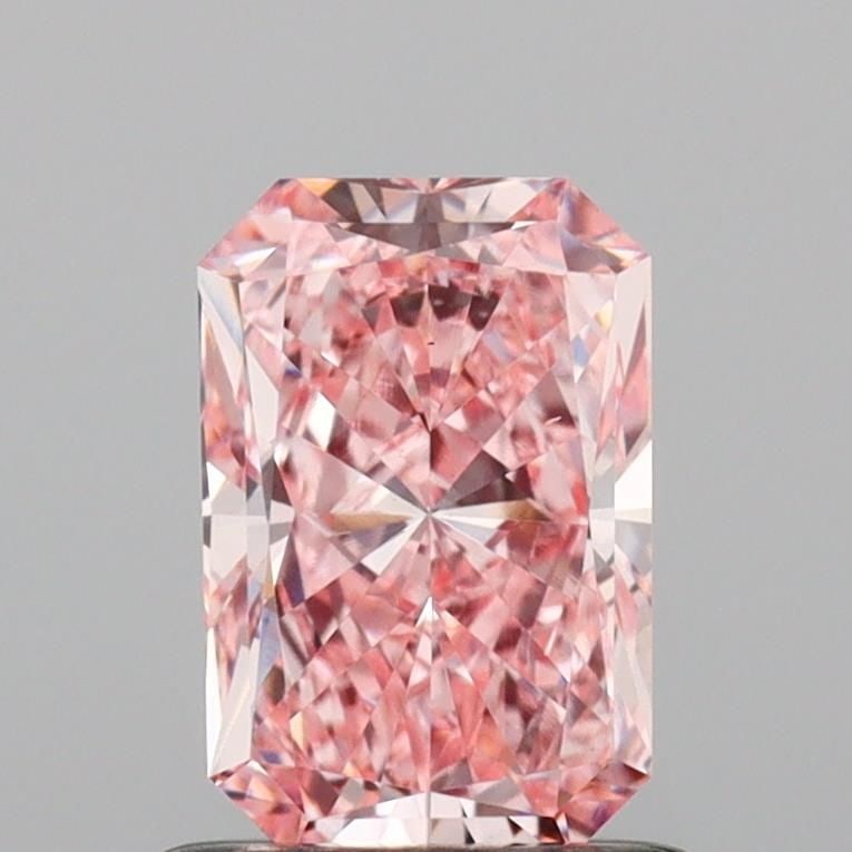 Loose Diamond - RADIANT 0.89ct Fancy Vivid Pink VS1: Loose Diamond - RADIANT 0.89ct Fancy Vivid Pink VS1 Source: This is a real non-mined Diamond that has been grown in a lab Shape: RADIANT Carats: 0.89 Color: Fancy Vivid Pink Certification: IGI Video: