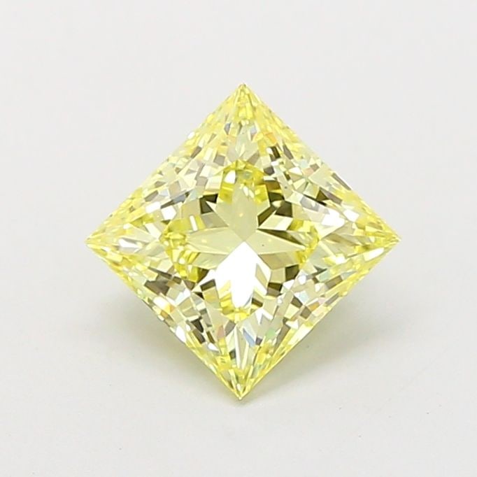 Loose Diamond - PRINCESS 1.44ct Fancy Yellow VS1: Loose Diamond - PRINCESS 1.44ct Fancy Yellow VS1 Source: This is a real non-mined Diamond that has been grown in a lab Shape: PRINCESS Carats: 1.44 Color: Fancy Yellow Certification: IGI Video: