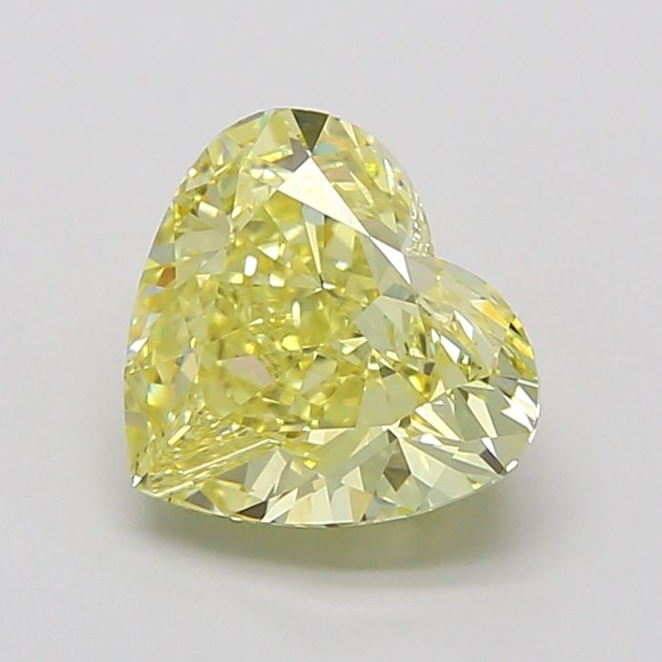 Loose Diamond - HEART 3.08ct Fancy Intense Yellow VS1: Loose Diamond - HEART 3.08ct Fancy Intense Yellow VS1 Source: This is a real non-mined Diamond that has been grown in a lab Shape: HEART Carats: 3.08 Color: Fancy Intense Yellow Certification: IGI Vid