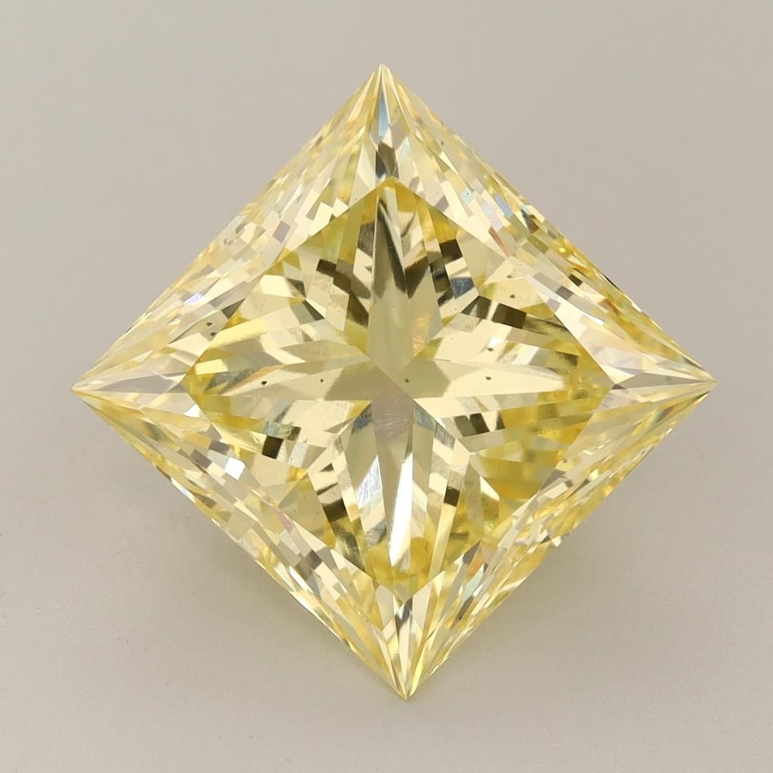 Loose Diamond - PRINCESS 5.85ct Fancy Vivid Yellow VS2: Loose Diamond - PRINCESS 5.85ct Fancy Vivid Yellow VS2 Source: This is a real non-mined Diamond that has been grown in a lab Shape: PRINCESS Carats: 5.85 Color: Fancy Vivid Yellow Certification: IGI V