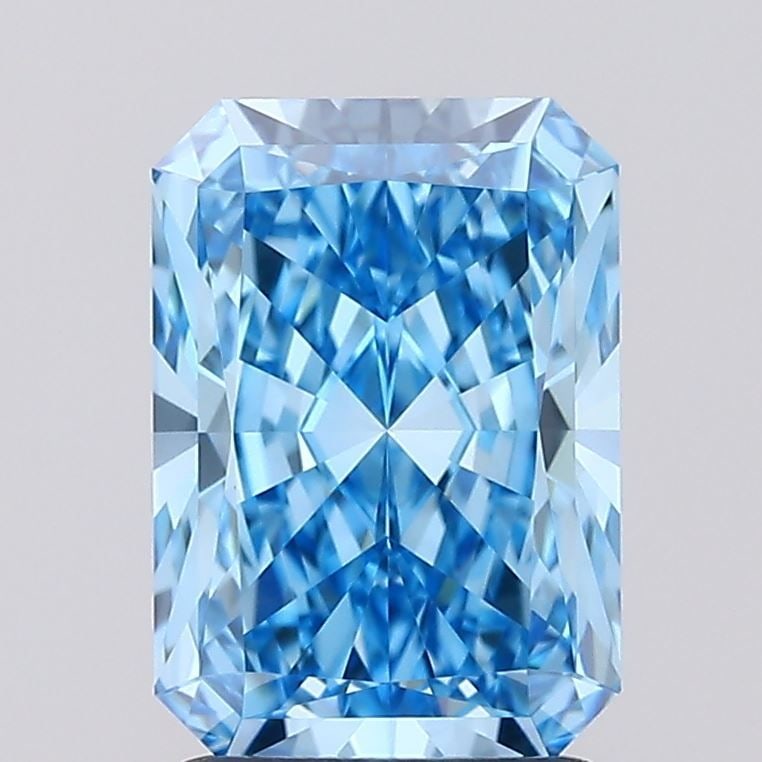 Loose Diamond - RADIANT 1.83ct Fancy Vivid Blue VVS2: Loose Diamond - RADIANT 1.83ct Fancy Vivid Blue VVS2 Source: This is a real non-mined Diamond that has been grown in a lab Shape: RADIANT Carats: 1.83 Color: Fancy Vivid Blue Certification: IGI Video: