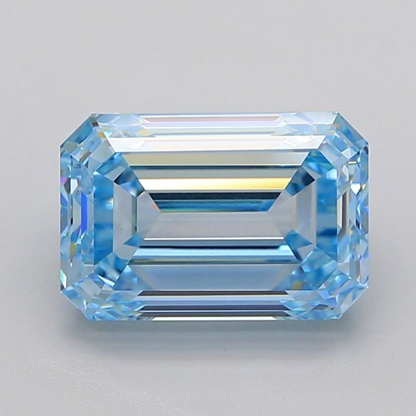 Loose Diamond - EMERALD 5.88ct Fancy Intense Blue VVS2: Loose Diamond - EMERALD 5.88ct Fancy Intense Blue VVS2 Source: This is a real non-mined Diamond that has been grown in a lab Shape: EMERALD Carats: 5.88 Color: Fancy Intense Blue Certification: IGI Vi