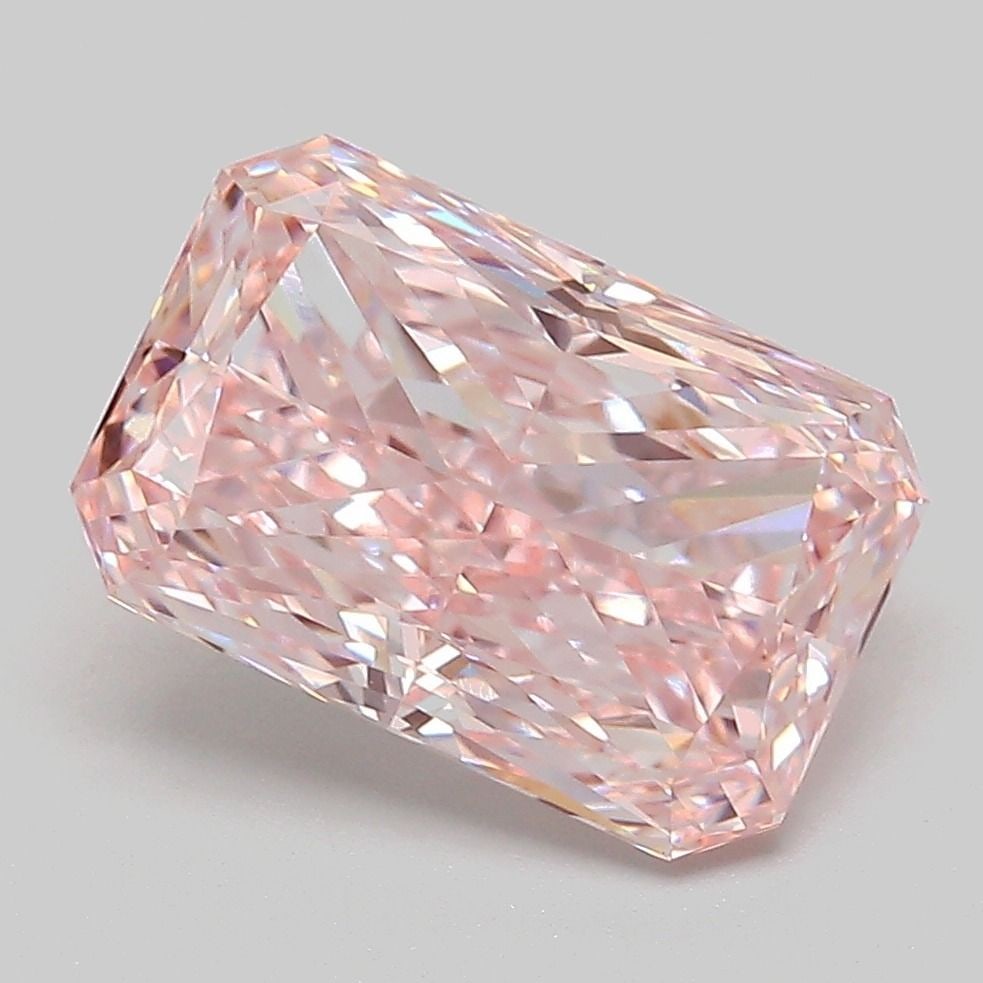 Loose Diamond - RADIANT 3.52ct Fancy Intense Pink VS1: Loose Diamond - RADIANT 3.52ct Fancy Intense Pink VS1 Source: This is a real non-mined Diamond that has been grown in a lab Shape: RADIANT Carats: 3.52 Color: Fancy Intense Pink Certification: IGI Vid