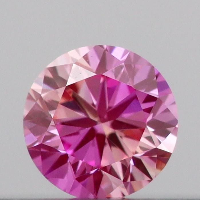 Loose Diamond - ROUND 0.12ct Fancy Vivid Pink VS1: Loose Diamond - ROUND 0.12ct Fancy Vivid Pink VS1 Source: This is a real non-mined Diamond that has been grown in a lab Shape: ROUND Carats: 0.12 Color: Fancy Vivid Pink Certification: IGI Video: