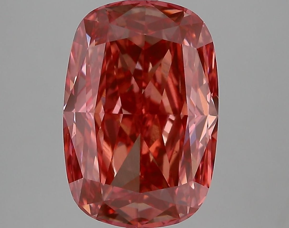 Loose Diamond - CUSHION MODIFIED 6.14ct Fancy Vivid Pink VS1: Loose Diamond - CUSHION MODIFIED 6.14ct Fancy Vivid Pink VS1 Source: This is a real non-mined Diamond that has been grown in a lab Shape: CUSHION MODIFIED Carats: 6.14 Color: Fancy Vivid Pink Certific