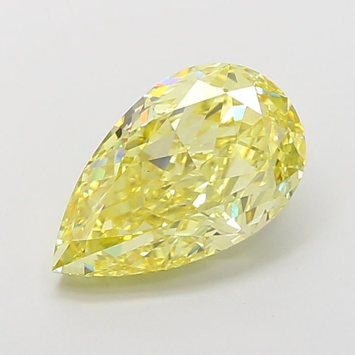 Loose Diamond - PEAR 3.58ct Fancy Intense Yellow VS1: Loose Diamond - PEAR 3.58ct Fancy Intense Yellow VS1 Source: This is a real non-mined Diamond that has been grown in a lab Shape: PEAR Carats: 3.58 Color: Fancy Intense Yellow Certification: IGI Video
