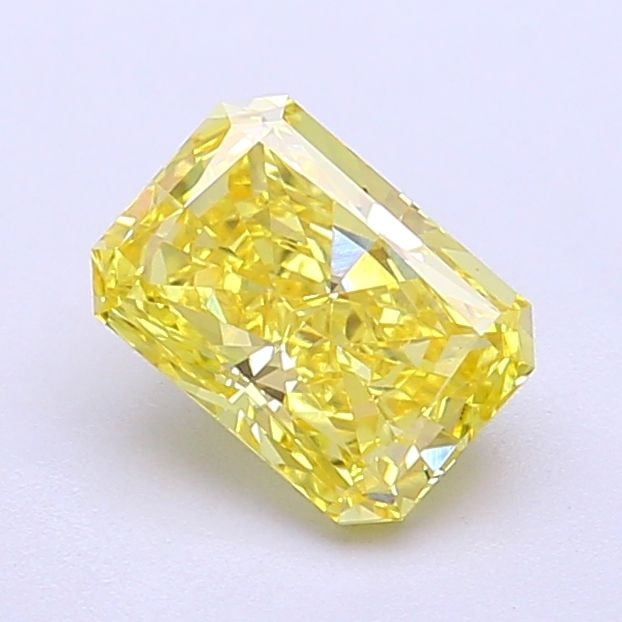 Loose Diamond - RADIANT 1.13ct Fancy Vivid Yellow VVS2: Loose Diamond - RADIANT 1.13ct Fancy Vivid Yellow VVS2 Source: This is a real non-mined Diamond that has been grown in a lab Shape: RADIANT Carats: 1.13 Color: Fancy Vivid Yellow Certification: IGI Vi