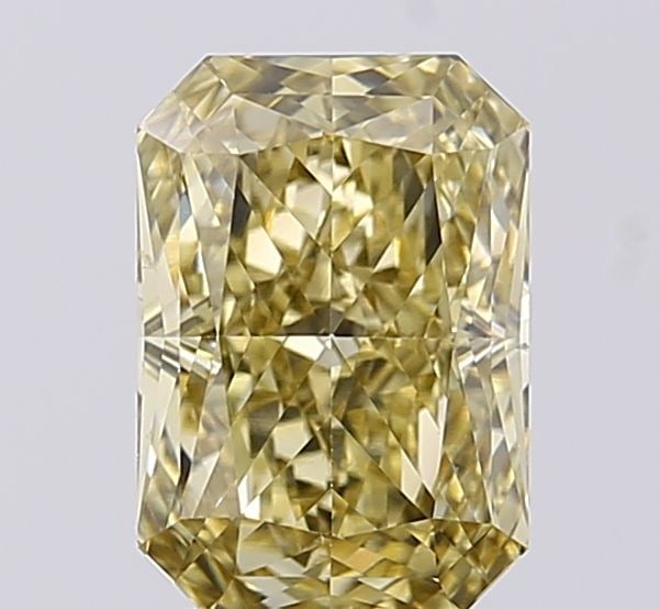 Loose Diamond - RADIANT 2.1ct Fancy Yellow VS1: Loose Diamond - RADIANT 2.1ct Fancy Yellow VS1 Source: This is a real non-mined Diamond that has been grown in a lab Shape: RADIANT Carats: 2.1 Color: Fancy Yellow Certification: IGI Video: