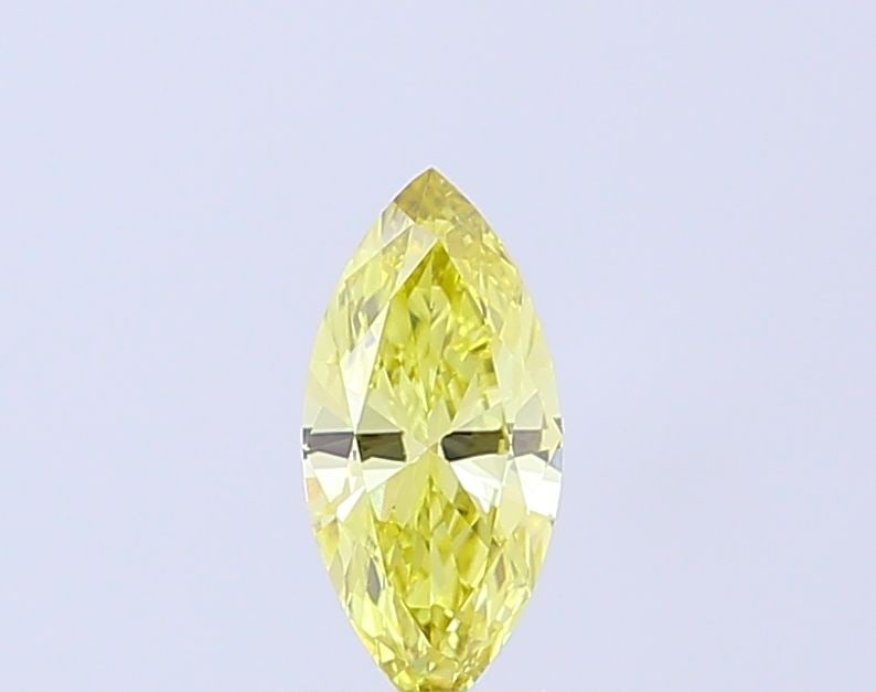 Loose Diamond - MARQUISE 0.55ct Fancy Vivid Yellow VVS2: Loose Diamond - MARQUISE 0.55ct Fancy Vivid Yellow VVS2 Source: This is a real non-mined Diamond that has been grown in a lab Shape: MARQUISE Carats: 0.55 Color: Fancy Vivid Yellow Certification: NONE