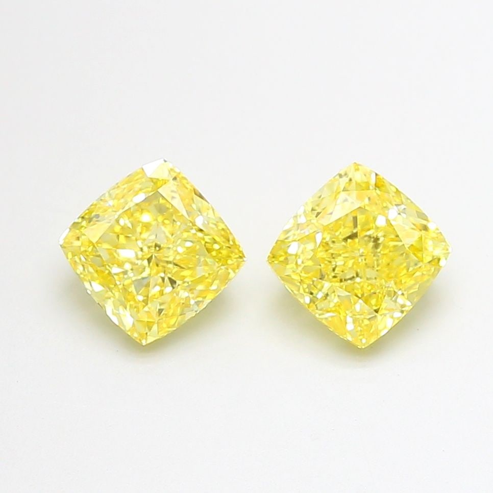 Loose Diamond - CUSHION MODIFIED 1.36ct Fancy Vivid Yellow VS1: Loose Diamond - CUSHION MODIFIED 1.36ct Fancy Vivid Yellow VS1 Source: This is a real non-mined Diamond that has been grown in a lab Shape: CUSHION MODIFIED Carats: 1.36 Color: Fancy Vivid Yellow Cert