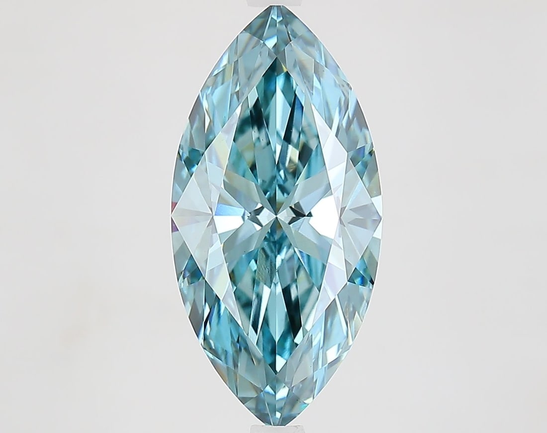 Loose Diamond - MARQUISE 4.02ct Fancy Vivid Blue VS1: Loose Diamond - MARQUISE 4.02ct Fancy Vivid Blue VS1 Source: This is a real non-mined Diamond that has been grown in a lab Shape: MARQUISE Carats: 4.02 Color: Fancy Vivid Blue Certification: IGI Video