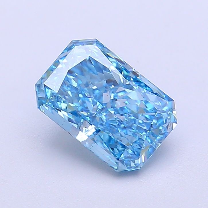 Loose Diamond - RADIANT 1.53ct Fancy Vivid Blue VS2: Loose Diamond - RADIANT 1.53ct Fancy Vivid Blue VS2 Source: This is a real non-mined Diamond that has been grown in a lab Shape: RADIANT Carats: 1.53 Color: Fancy Vivid Blue Certification: IGI Video: