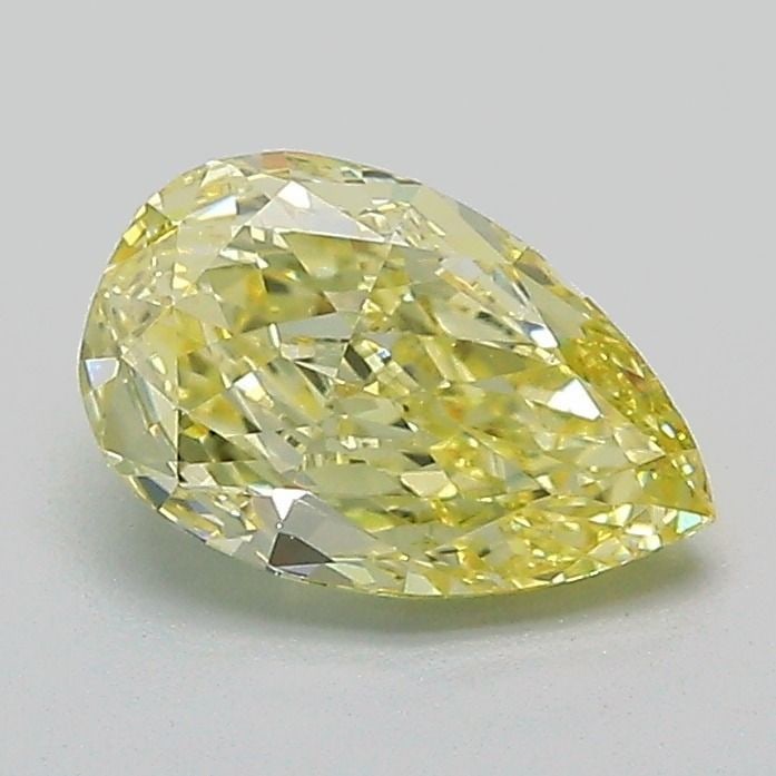 Loose Diamond - PEAR 1.04ct Fancy Yellow VS1: Loose Diamond - PEAR 1.04ct Fancy Yellow VS1 Source: This is a real non-mined Diamond that has been grown in a lab Shape: PEAR Carats: 1.04 Color: Fancy Yellow Certification: IGI Video: