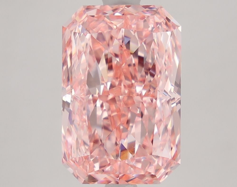 Loose Diamond - RADIANT 4.25ct Fancy Vivid Pink VVS2: Loose Diamond - RADIANT 4.25ct Fancy Vivid Pink VVS2 Source: This is a real non-mined Diamond that has been grown in a lab Shape: RADIANT Carats: 4.25 Color: Fancy Vivid Pink Certification: IGI Video: