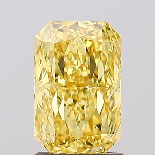 Loose Diamond - RADIANT 1.69ct Fancy Vivid Yellow VS1: Loose Diamond - RADIANT 1.69ct Fancy Vivid Yellow VS1 Source: This is a real non-mined Diamond that has been grown in a lab Shape: RADIANT Carats: 1.69 Color: Fancy Vivid Yellow Certification: IGI Vid
