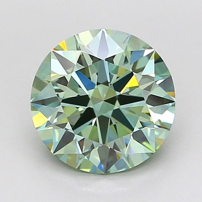 Ideal Loose Diamond - ROUND 1.88ct Fancy Vivid Green VVS2: Ideal Loose Diamond - ROUND 1.88ct Fancy Vivid Green VVS2 Source: This is a real non-mined Diamond that has been grown in a lab Shape: ROUND Carats: 1.88 Color: Fancy Vivid Green Certification: IGI Vi