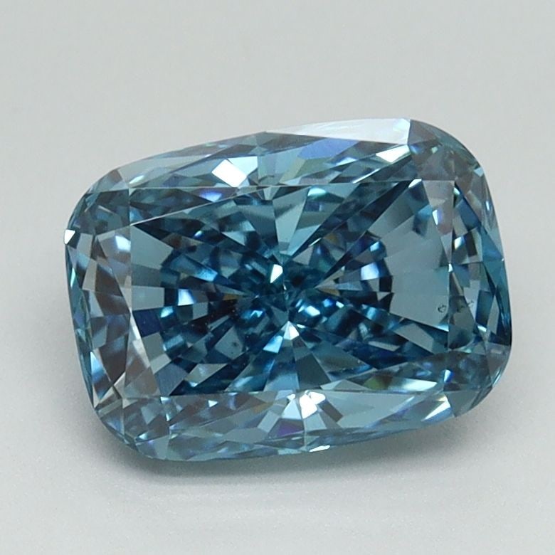 Loose Diamond - CUSHION MODIFIED 1.59ct Fancy Vivid Blue VS2: Loose Diamond - CUSHION MODIFIED 1.59ct Fancy Vivid Blue VS2 Source: This is a real non-mined Diamond that has been grown in a lab Shape: CUSHION MODIFIED Carats: 1.59 Color: Fancy Vivid Blue Certific