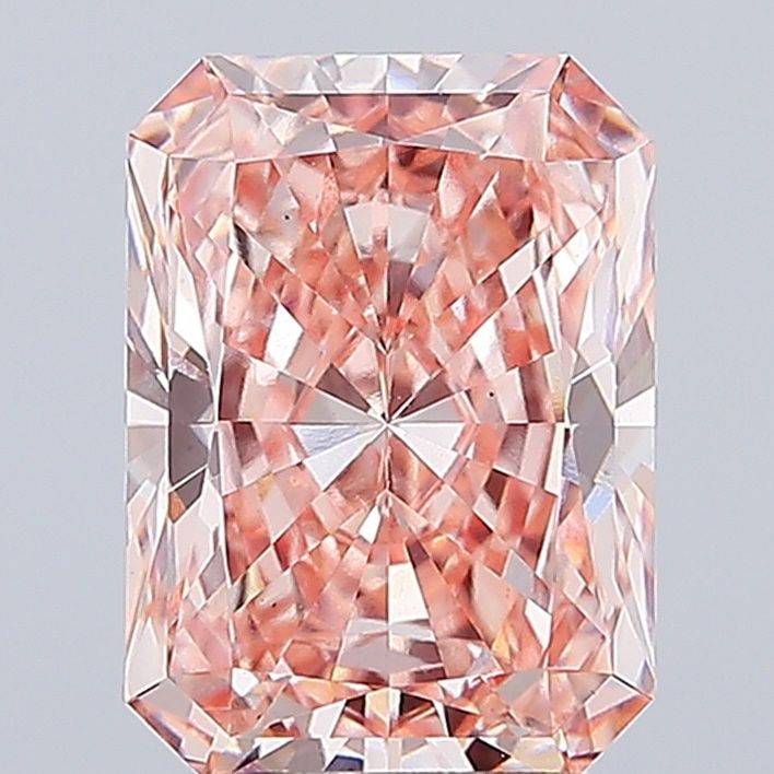 Loose Diamond - RADIANT 4.07ct Fancy Intense Pink VS1: Loose Diamond - RADIANT 4.07ct Fancy Intense Pink VS1 Source: This is a real non-mined Diamond that has been grown in a lab Shape: RADIANT Carats: 4.07 Color: Fancy Intense Pink Certification: IGI Vid