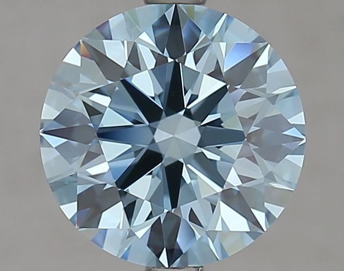 Loose Diamond - ROUND 2.6ct Fancy Vivid Blue VS1: Loose Diamond - ROUND 2.6ct Fancy Vivid Blue VS1 Source: This is a real non-mined Diamond that has been grown in a lab Shape: ROUND Carats: 2.6 Color: Fancy Vivid Blue Certification: IGI Video: