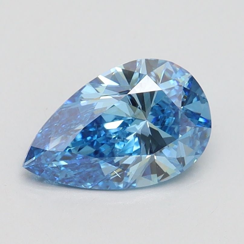 Loose Diamond - PEAR 0.99ct Fancy Vivid Blue VS2: Loose Diamond - PEAR 0.99ct Fancy Vivid Blue VS2 Source: This is a real non-mined Diamond that has been grown in a lab Shape: PEAR Carats: 0.99 Color: Fancy Vivid Blue Certification: IGI Video: