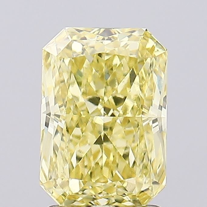 Loose Diamond - RADIANT 2.08ct Fancy Intense Yellow VVS2: Loose Diamond - RADIANT 2.08ct Fancy Intense Yellow VVS2 Source: This is a real non-mined Diamond that has been grown in a lab Shape: RADIANT Carats: 2.08 Color: Fancy Intense Yellow Certification: IG