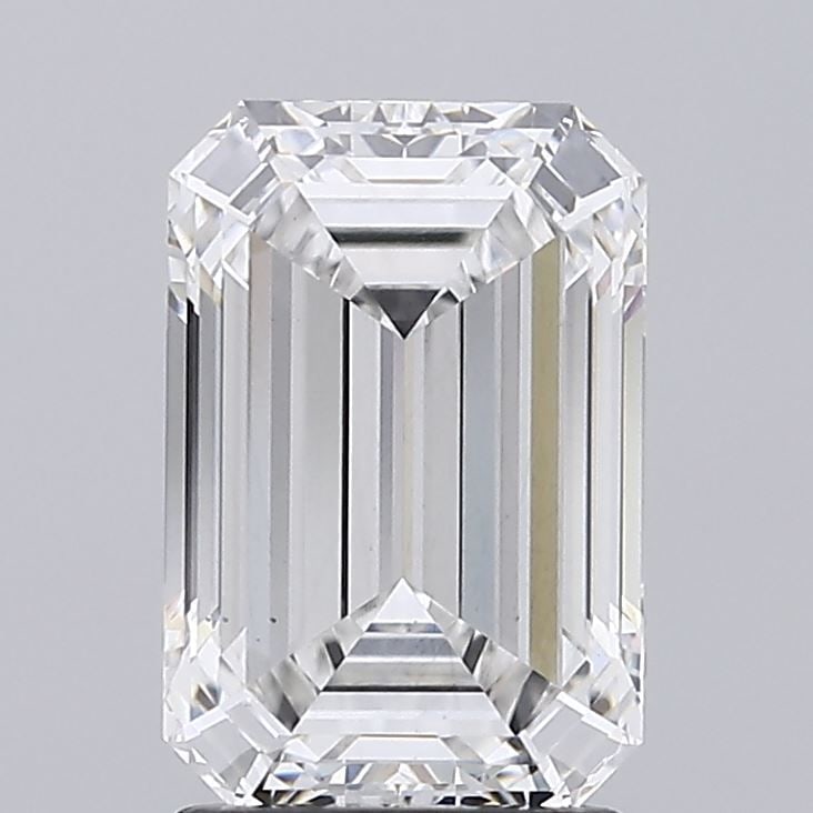 Loose Diamond - EMERALD 2.3ct E VS2: Loose Diamond - EMERALD 2.3ct E VS2 Source: This is a real non-mined Diamond that has been grown in a lab Shape: EMERALD Carats: 2.3 Color: E Clarity: VS2 Certification: GIA Video: