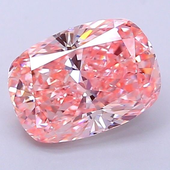 Loose Diamond - CUSHION MODIFIED 1.56ct Fancy Vivid Pink VVS2: Loose Diamond - CUSHION MODIFIED 1.56ct Fancy Vivid Pink VVS2 Source: This is a real non-mined Diamond that has been grown in a lab Shape: CUSHION MODIFIED Carats: 1.56 Color: Fancy Vivid Pink Certifi
