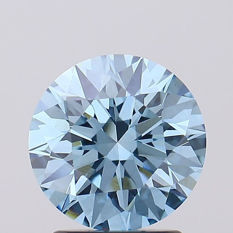 Ideal Loose Diamond - ROUND 2.02ct Fancy Vivid Blue VS1: Ideal Loose Diamond - ROUND 2.02ct Fancy Vivid Blue VS1 Source: This is a real non-mined Diamond that has been grown in a lab Shape: ROUND Carats: 2.02 Color: Fancy Vivid Blue Certification: IGI Video