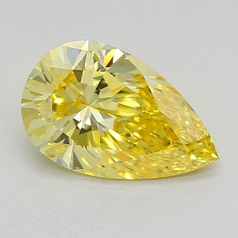 Loose Diamond - PEAR 0.78ct Fancy Vivid Yellow VVS1: Loose Diamond - PEAR 0.78ct Fancy Vivid Yellow VVS1 Source: This is a real non-mined Diamond that has been grown in a lab Shape: PEAR Carats: 0.78 Color: Fancy Vivid Yellow Certification: IGI Video: