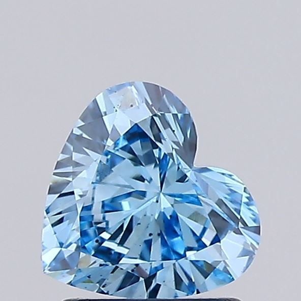 Loose Diamond - HEART 1.07ct Fancy Vivid Blue VS2: Loose Diamond - HEART 1.07ct Fancy Vivid Blue VS2 Source: This is a real non-mined Diamond that has been grown in a lab Shape: HEART Carats: 1.07 Color: Fancy Vivid Blue Certification: NONE Video: