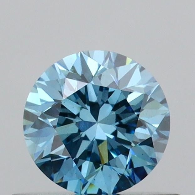 Loose Diamond - ROUND 0.53ct Fancy Vivid Blue VS2: Loose Diamond - ROUND 0.53ct Fancy Vivid Blue VS2 Source: This is a real non-mined Diamond that has been grown in a lab Shape: ROUND Carats: 0.53 Color: Fancy Vivid Blue Certification: IGI Video: