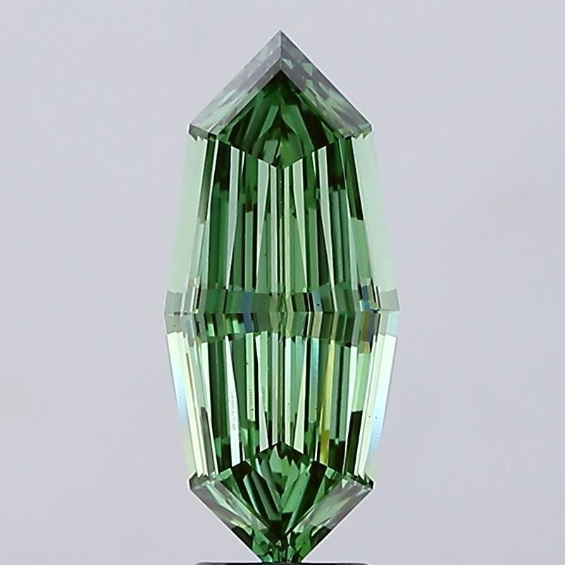 Loose Diamond - OTHER 3.09ct Fancy Vivid Green VS1: Loose Diamond - OTHER 3.09ct Fancy Vivid Green VS1 Source: This is a real non-mined Diamond that has been grown in a lab Shape: OTHER Carats: 3.09 Color: Fancy Vivid Green Certification: IGI Video: