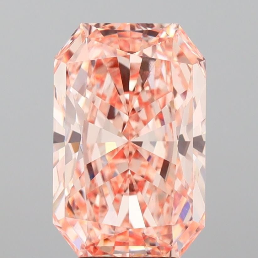 Loose Diamond - RADIANT 5.07ct Fancy Intense Pink VVS2: Loose Diamond - RADIANT 5.07ct Fancy Intense Pink VVS2 Source: This is a real non-mined Diamond that has been grown in a lab Shape: RADIANT Carats: 5.07 Color: Fancy Intense Pink Certification: IGI Vi