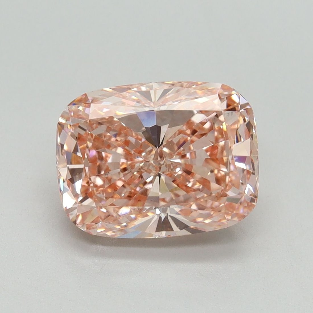Loose Diamond - CUSHION MODIFIED 3.03ct Fancy Vivid Pink VS2: Loose Diamond - CUSHION MODIFIED 3.03ct Fancy Vivid Pink VS2 Source: This is a real non-mined Diamond that has been grown in a lab Shape: CUSHION MODIFIED Carats: 3.03 Color: Fancy Vivid Pink Certific