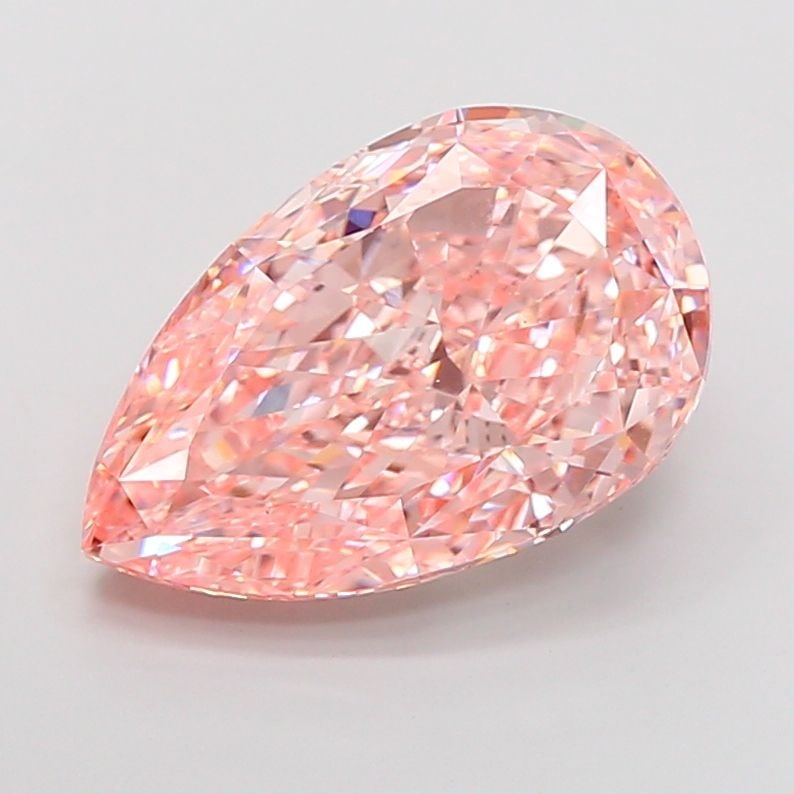 Loose Diamond - PEAR 10.03ct Fancy Vivid Pink VS1: Loose Diamond - PEAR 10.03ct Fancy Vivid Pink VS1 Source: This is a real non-mined Diamond that has been grown in a lab Shape: PEAR Carats: 10.03 Color: Fancy Vivid Pink Certification: IGI Video: