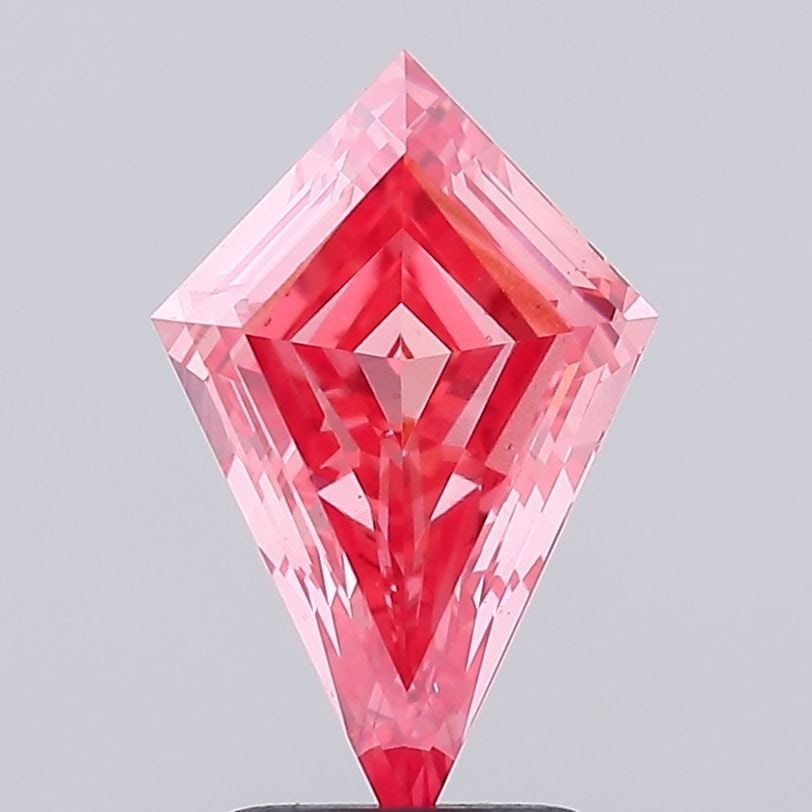 Loose Diamond - KITE 2.15ct Fancy Vivid Pink VS2: Loose Diamond - KITE 2.15ct Fancy Vivid Pink VS2 Source: This is a real non-mined Diamond that has been grown in a lab Shape: KITE Carats: 2.15 Color: Fancy Vivid Pink Certification: IGI Video: