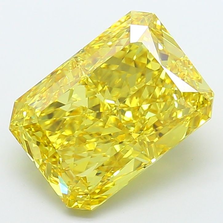 Loose Diamond - RADIANT 10.02ct Fancy Vivid Yellow VS2: Loose Diamond - RADIANT 10.02ct Fancy Vivid Yellow VS2 Source: This is a real non-mined Diamond that has been grown in a lab Shape: RADIANT Carats: 10.02 Color: Fancy Vivid Yellow Certification: IGI V