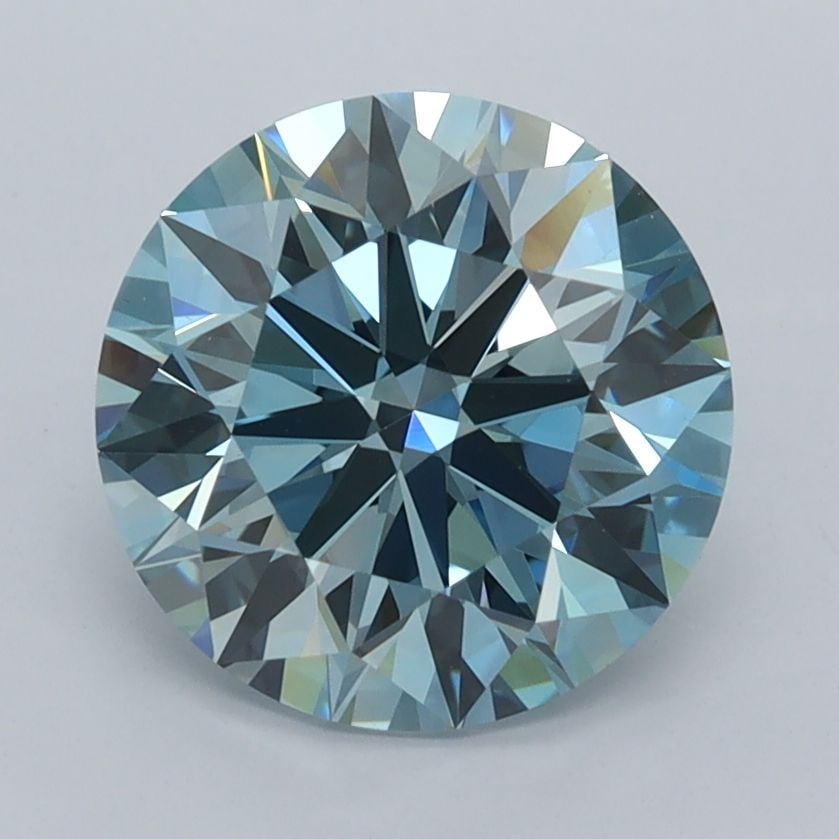 Ideal Loose Diamond - ROUND 2.51ct Fancy Intense Blue VS1: Ideal Loose Diamond - ROUND 2.51ct Fancy Intense Blue VS1 Source: This is a real non-mined Diamond that has been grown in a lab Shape: ROUND Carats: 2.51 Color: Fancy Intense Blue Certification: IGI V
