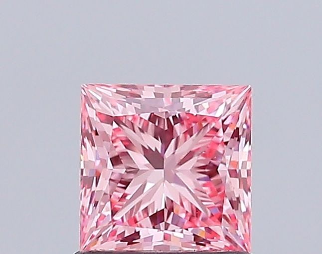 Loose Diamond - PRINCESS 1.05ct Fancy Vivid Pink VVS2: Loose Diamond - PRINCESS 1.05ct Fancy Vivid Pink VVS2 Source: This is a real non-mined Diamond that has been grown in a lab Shape: PRINCESS Carats: 1.05 Color: Fancy Vivid Pink Certification: IGI Vide
