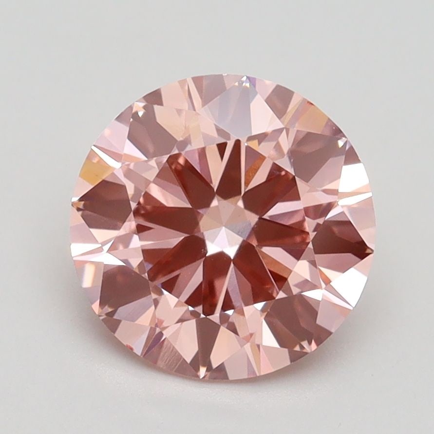 Loose Diamond - ROUND 2.08ct Fancy Vivid Pink VS1: Loose Diamond - ROUND 2.08ct Fancy Vivid Pink VS1 Source: This is a real non-mined Diamond that has been grown in a lab Shape: ROUND Carats: 2.08 Color: Fancy Vivid Pink Certification: IGI Video: